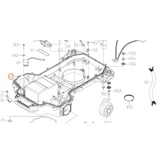 Base ORIGINAL WORX para robot cortacésped WG795E TYPE2