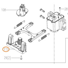 Base de apoyo del robot cortacésped ORIGINAL WORX WR167E