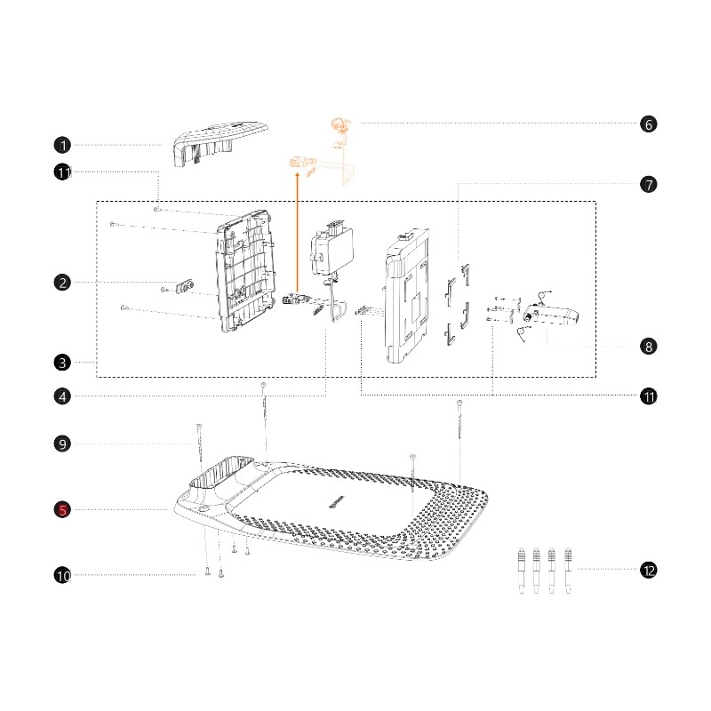 Base charging station ORIGINAL BLUEBIRD robot i108E AB12.02.00.0131