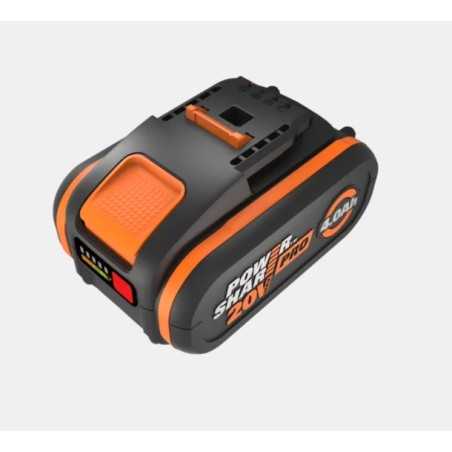 20 V 4.0 Ah WORX POWER SHARE PRO battery with charge indicator | NewgardenParts.com