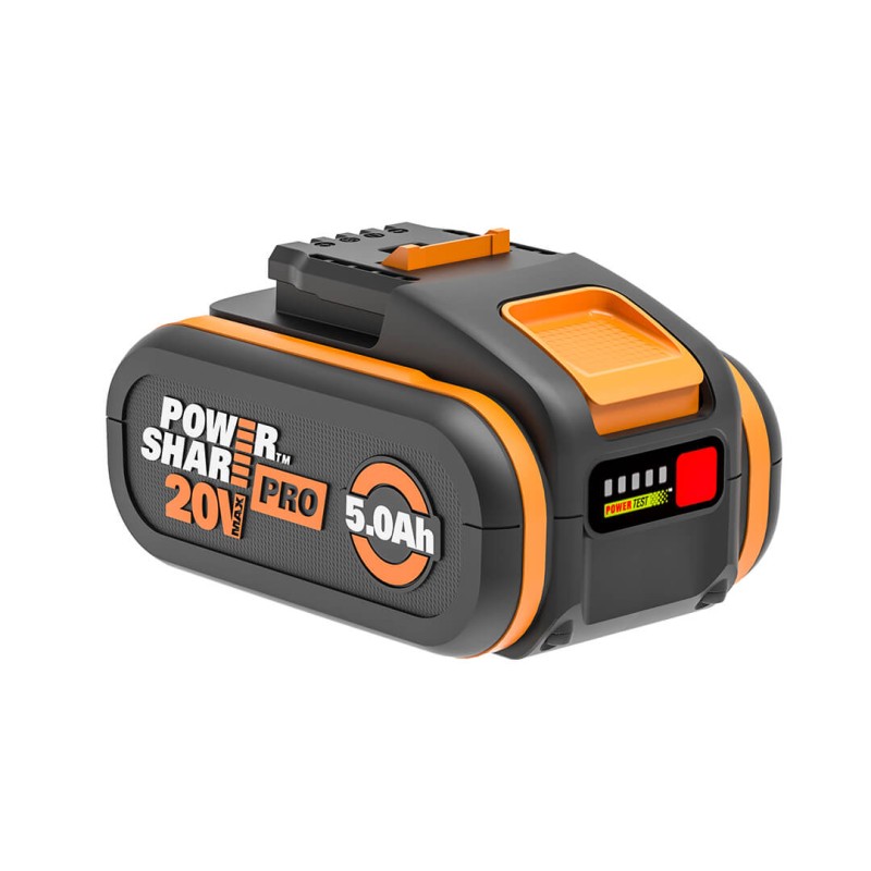 Batteria 20 V 5.0 Ah WORX POWER SHARE PRO con indicatore di carica