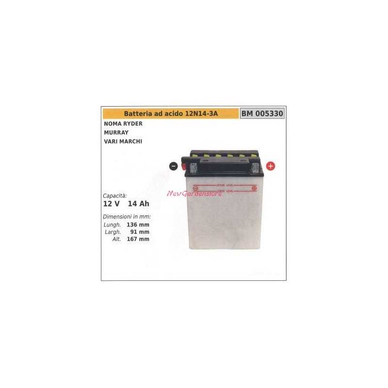 12N14-3A acid battery for NOMA RYDER MURRAY various makes 12V 14AH 005330