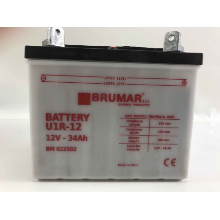 Batteria ad acido C60N30L-A per vari marchi 12v 34ah 022502 | NewgardenParts.com