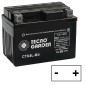 Batteria AGM 4Ah 12V Polo positivo dx per trattorino rasaerba