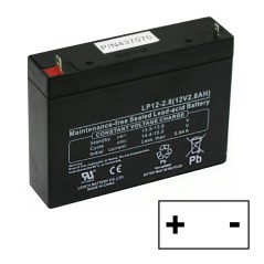 Batería Husqvarna MowCart 2.8Ah 12V AGM Polo positivo izquierdo robot cortacésped 586457801 | NewgardenParts.com