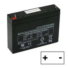 Batteria AGM Husqvarna MowCart 2.8Ah 12V Polo positivo sx robot rasaerba 586457801 | NewgardenParts.com