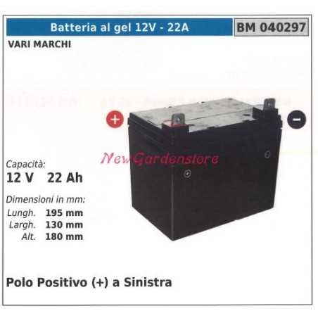 12V - 22A GEL-Batterie für verschiedene Marken 12v 22ah Pol + rechts 040296 | NewgardenParts.com