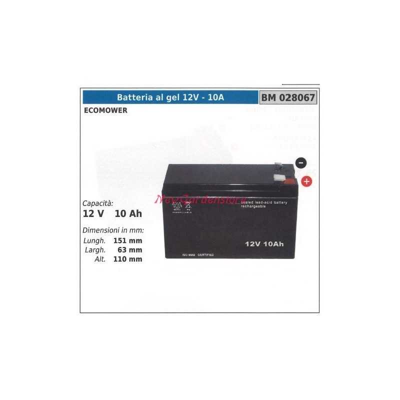 ecomower 12V-10AH GEL-Batterie 028067