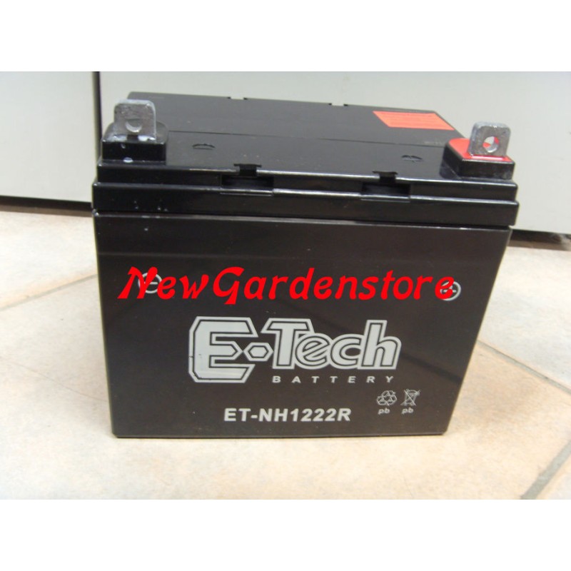 Batteria al gel avviamento trattorino rasaerba 12V/22A 310004 polo positivo DX