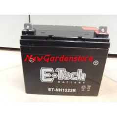 Batería de gel de arranque para tractor de césped 12V/22A 310004 polo positivo derecho | NewgardenParts.com