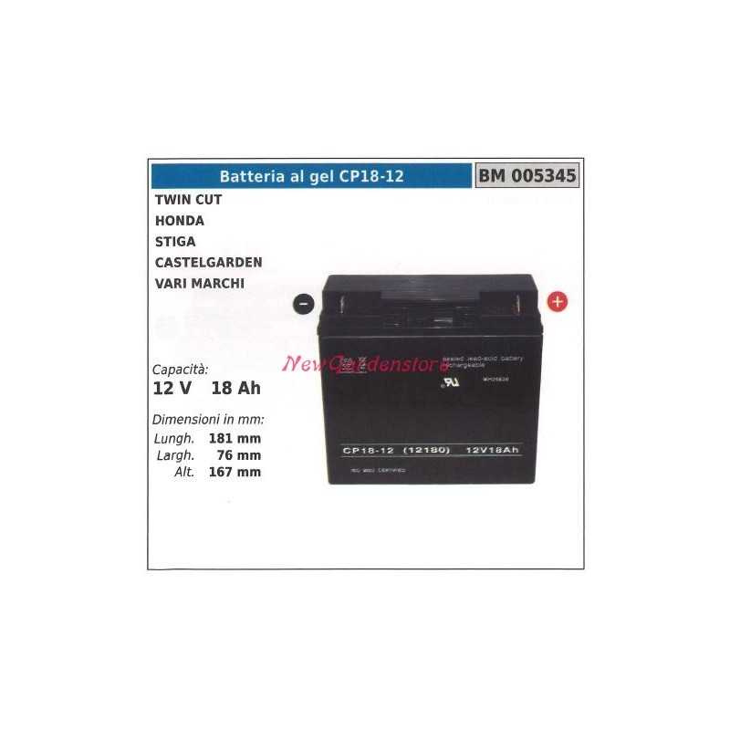 CP18-12 Batería de GEL para twin cut honda stiga castelgarden varias marcas 005345