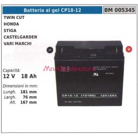 CP18-12 GEL-Batterie für twin cut honda stiga castelgarden verschiedene Marken 005345 | NewgardenParts.com