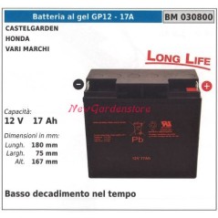 Batteria al GEL GP12 - 17A CASTELGARDEN HONDA vari marchi 030800 | NewgardenParts.com