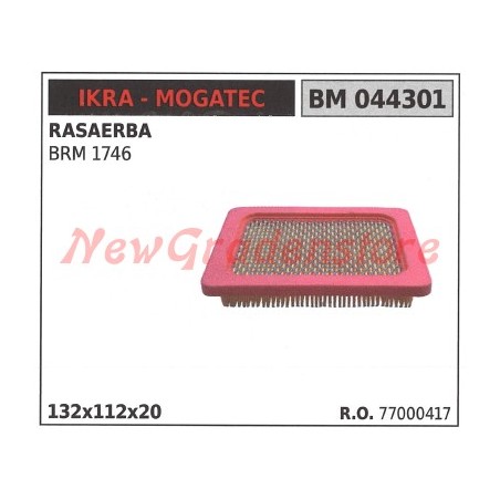 Filtro aria IKRA rasaerba BRM 1746 044301 | NewgardenParts.com