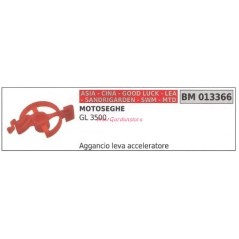 Aggancio Leva acceleratore CINA motosega GL 3500 013366 | NewgardenParts.com