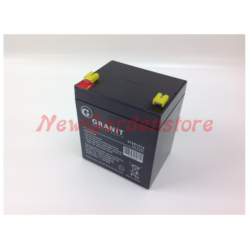 Batteria avviamento elettrico trattorino tagliaerba 12V 4,5Ah 57951214