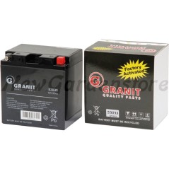 Batteria avviamento elettrico trattorino tagliaerba rasaerba 12V 32Ah DIN53034 | NewgardenParts.com