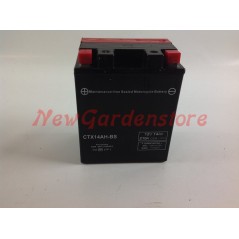 Batteria avviamento sigillata trattorino rasaerba 12V 14AH polo positivo sx | NewgardenParts.com