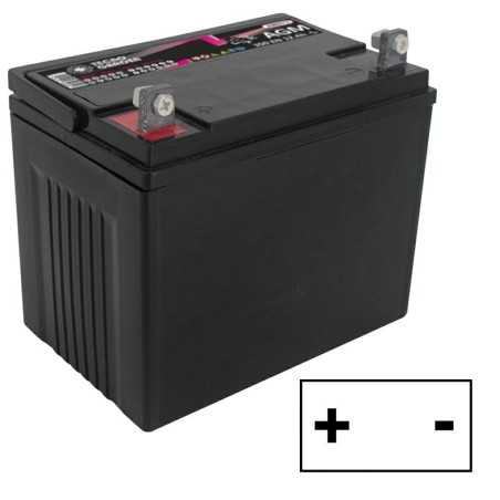 Batteria avviamento sigillata trattorino rasaerba 12V 30AH polo positivo sx | NewgardenParts.com