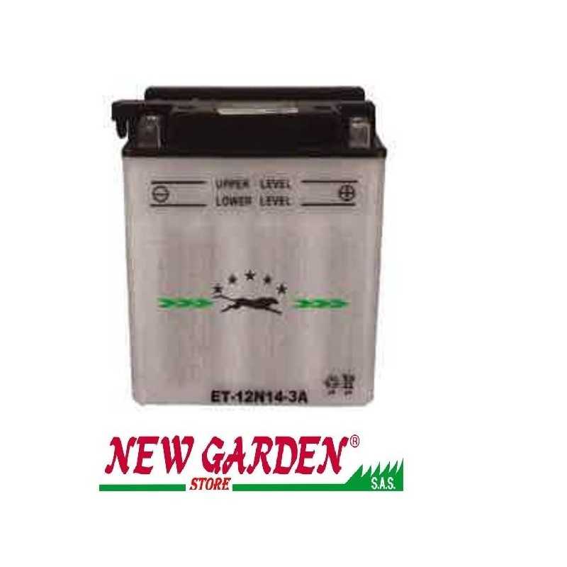 Lawn tractor starter battery 12V/14A positive pole RH 135x90x167