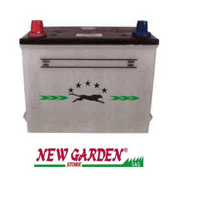 Lawn tractor starter battery 310019 12V/38A positive pole SX round