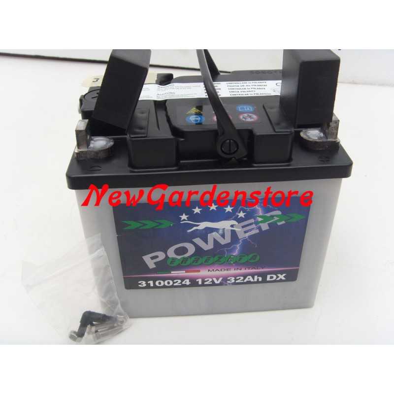 Rasentraktor-Starterbatterie 310024 12V/32A Pluspol RIGHT