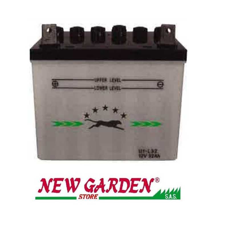 Rasentraktor-Starterbatterie 310025 12V/32A Pluspol LINKS