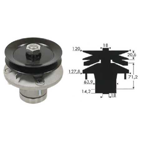 Messerhalterhöhe 101 mm für JOHN DEERE Rasentraktoren AM108925 - 040300 | NewgardenParts.com