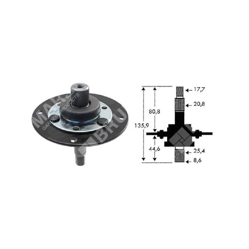 Blade holder for MTD - CUB CADET - TORO - YARD-MAN tractors 753-05319 - ex 917-0906A - 717-0906/A - 023184