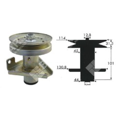 Portalama altezza 142.5 mm per trattorini JOHN DEERE AM126226 COMPATIBILE - 023181