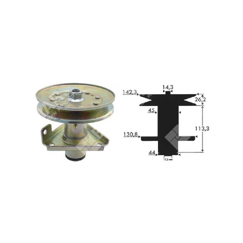 Portalama altezza 140 mm per trattorini JOHN DEERE AM124511 COMPATIBILE - 023180