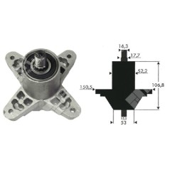 Porte-lame pour tracteurs MTD - CUB CADET - TORO - YARD-MAN 618-0142A - 918-0142 - 618-0138 - 020566