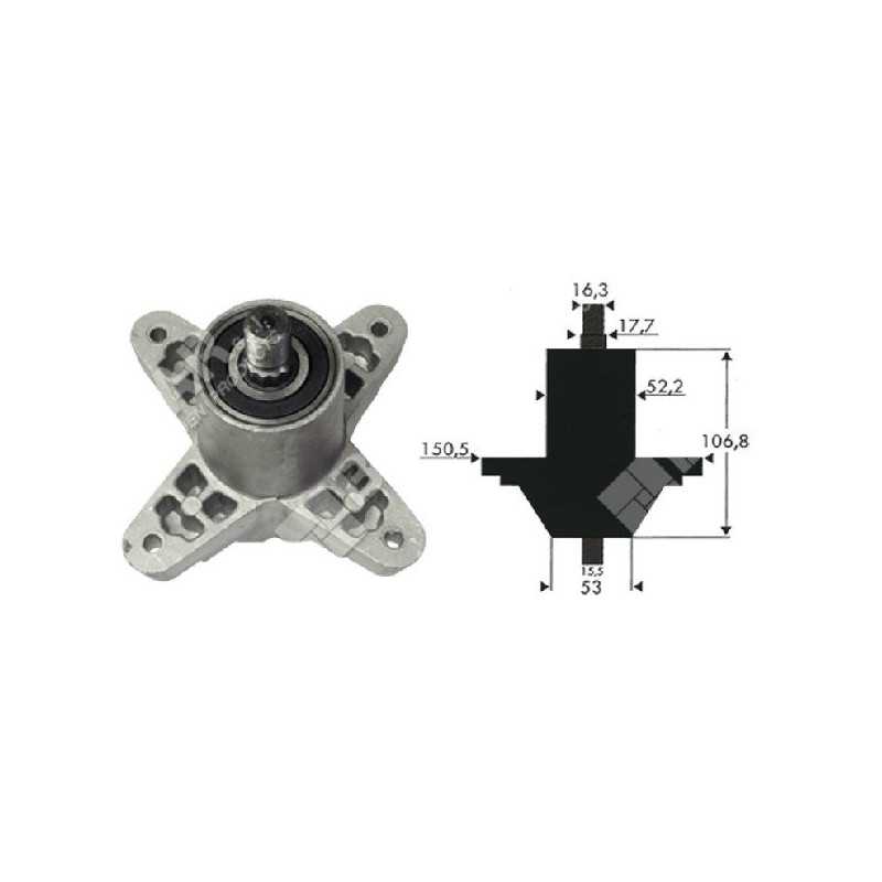 Messerhalter für MTD - CUB CADET - TORO - YARD-MAN Traktoren 618-0142A - 918-0142 - 618-0138 - 020566