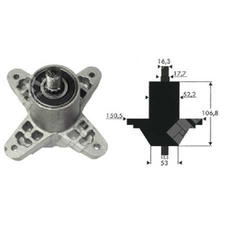 Portalama per trattorini MTD - CUB CADET - TORO - YARD-MAN 618-0142A - 918-0142 - 618-0138 COMPATIBILE - 020566 | NewgardenPa...