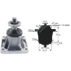 Porte-lame pour tracteurs MTD - CUB CADET - TORO - YARD-MAN 618-0240 - 918-0240 - 618-0430A/B - 918-0430 A/B - 001997