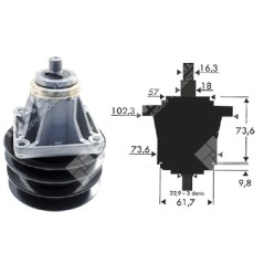 Messerhalter für MTD - CUB CADET - TORO - YARD-MAN Traktoren 618-0431 - 618-0594 - 918-0594 - 001325