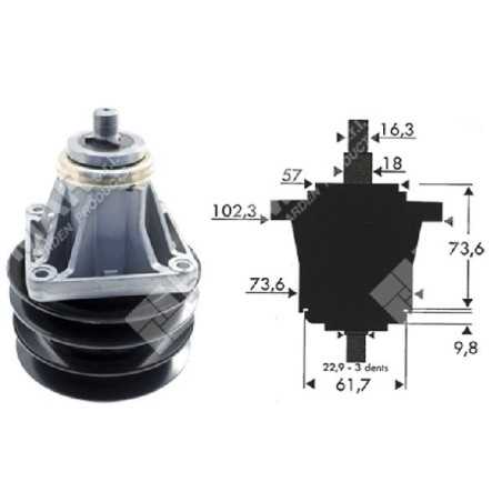Portalama per trattorini MTD - CUB CADET - TORO - YARD-MAN 618-0431 - 618-0594 - 918-0594 COMPATIBILE - 001325 | NewgardenPar...