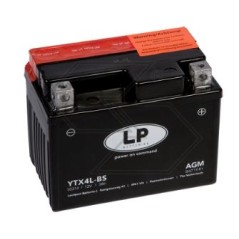 Batteria elettrica per vari modelli AGM CBTX4L-BS 4 Ah 12 V polo + DESTRA | NewgardenParts.com