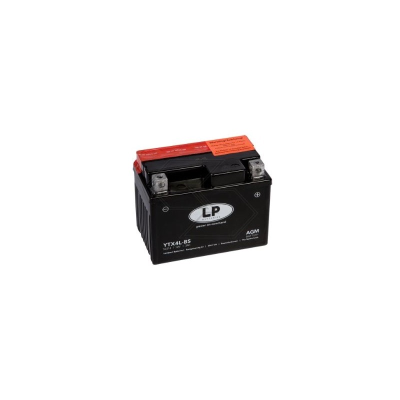 Batería para varios modelos AGM CBTX4L-BS 4 Ah 12 V polo + DERECHA