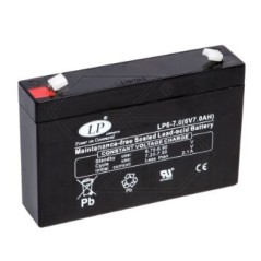 Batería eléctrica para varios modelos AGM FG10701 7 Ah 6 V polo + izquierda