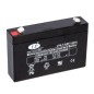 Elektrische Batterie für verschiedene AGM-Modelle FG10701 7 Ah 6 V Pol + links