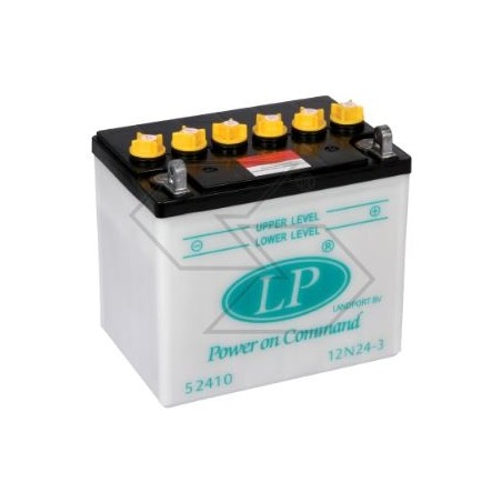 Batteria elettrica per vari modelli DRY 12N24-3 24 Ah 12 V polo + destra | NewgardenParts.com