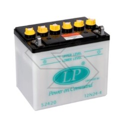 Batteria elettrica per vari modelli DRY 12N24-4 24 Ah 12 V polo + sinistra | NewgardenParts.com