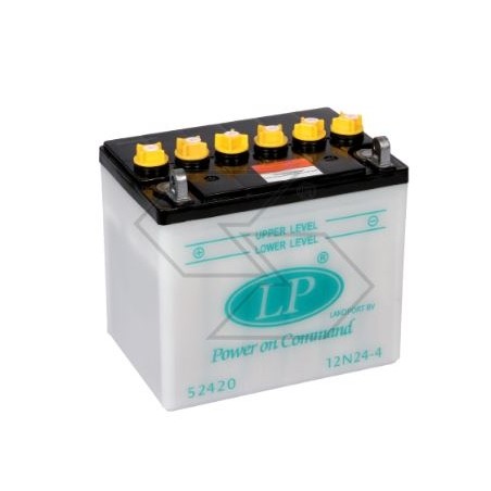 Batteria elettrica per vari modelli DRY 12N24-4 24 Ah 12 V polo + sinistra | NewgardenParts.com