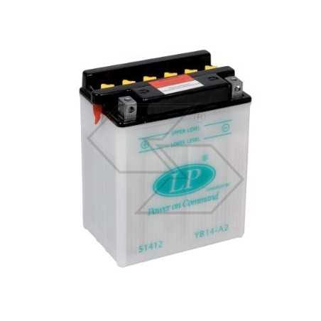 Batterie pour divers modèles DRY YB14-A2 14 Ah 12V Pole + gauche | NewgardenParts.com