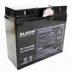 ALADIN 12V 18Ah rechts Pluspol hermetische Gel-Batterie für Rasentraktor