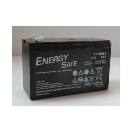 Batteria ermetica al piombo ENERGY SAFE 12V 9AH 412093 gruppo di continuita' trattorino tagliaerba | NewgardenParts.com