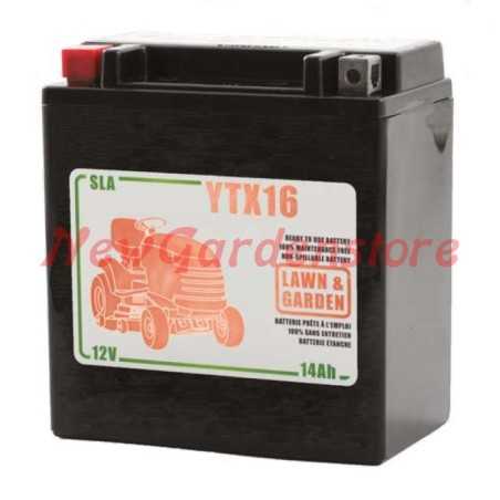 Batería de gel 12V/14Ah polo positivo carga izquierda 310011 Tractor cortacésped | NewgardenParts.com