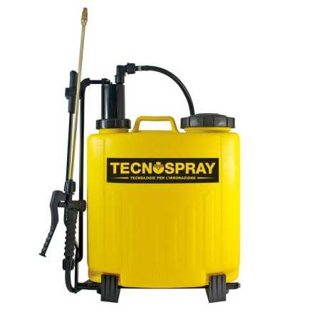 Rückenspritze TECNOSPRAY Z16/249 mit Lanze aus Messing, Fassungsvermögen 16 L, 1,20 m Schlauch | NewgardenParts.com