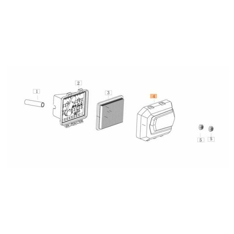 Coperchio filtro tagliaerba modelli G44PK ORIGINALE OLEOMAC L66151557